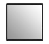 serrota small wall mirror in black with gold edge