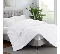 Serta ComfortSure Down Alternative Comforter, Soft Box Stitched Duvet Insert, Quilted Full Comforter with 4 Corner Tabs, All Season Bedding, White