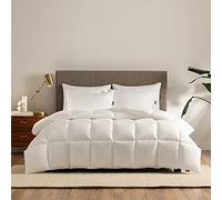 Serta Down Illusion All Season Hypoallergenic Down Alternative Comforter with Corner Loops, Twin/Twin XL, White