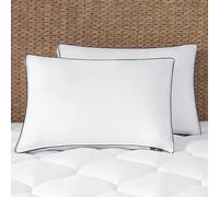 Serta Ocean Breeze Breathable Hotel Quality Medium Firm Adjustable Support Bed Pillow for Side, Back, Stomach Sleepers, Queen (Pack of 1), White