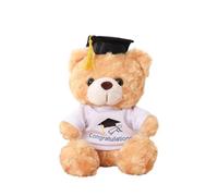 SERTAS Graduation Teddy Bear Gift for University & School Leavers, Soft Plush Keepsake with Graduation Hat, Multi-Colour (23CM Light Brown A)