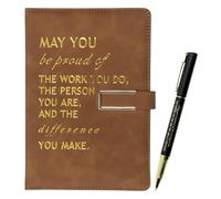 SERTAS Inspirational Notebook and Pen Set,Gold Stamped Diary Gift Set,New Job Gifts,Employee Appreciation Gifts,New Job Gifts for Men,Team Gifts for Colleagues