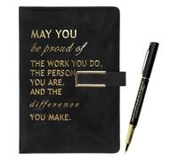 SERTAS Inspirational Notebook and Pen Set,Gold Stamped Diary Gift Set,New Job Gifts,Employee Appreciation Gifts,New Job Gifts for Men,Team Gifts for Colleagues