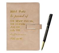 SERTAS Inspirational Notebook and Pen Set,Gold Stamped Diary Gift Set,New Job Gifts,Employee Appreciation Gifts,New Job Gifts for Men,Team Gifts for Colleagues