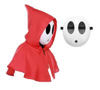 SERTAS Shy Mask,Funny Halloween Boys and Girls Mask Anime,Full Face White Masks