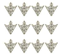 Sertay 12 Pieces Collar Pins, Clip Collar Shirt, Brooch Collar Hollow Out Shirt, Brooches Accessories Palace Retro, Suitable for Valentine's Day, Mother's Day, Teacher's Day, 4 x 3 cm / 1.5 x 1.18