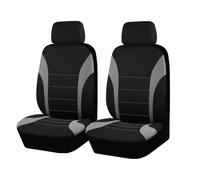 SERTGFRE Car Seat Covers Leather for Opel Mokka B/GS Line+/ Ultimate 2021 2022 2023 2024 2025, 2Pcs Front Seat Cover, Full Surround Breathable Automotive Seat Cushion,B Grey