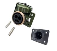 SERTPLAS 2 Pin NATO Socket 50 mm² with Rubber Seal Ink 2 x Contact Socket 50 mm² 12 V/24 V Suitable for Military Vehicles, Fire Vehicles, Ambulances, Land & Construction Machines, Trucks, Trailers