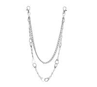 SERTRI Jean Chain for Pants, Heavy Duty Replacement Purse Charms Belt Wallet Chains for Men Women Boy Girl, Goth Hip Hop Punk Rock Jean ＆ Bag Accessories Metal Purse Charms(Handcuffs 18.5 Inches)
