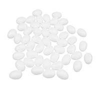 SERUCARY 10 Pieces Easter Foam Egg Polystyrene Foam Balls Spheres Craft Supplies Decoration Foam Ball Egg Firm Material DIY Use Suitable for Party Decoration