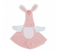 SERUCARY Easter Bunny Costume Goose Statue Outfit Accessory Hare Ears Cover Polyester Slip On Dressing Up Piece With Floppy Ears Suitable for porch decor, Pink
