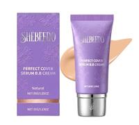 Serum BB Cream, Korean BB Cream, BB Blur Tinted Moisturiser, Skin Tint, Face Makeup - Natural Beige Lightweight Base, Medium Natural Coverage, Semi Matte Finish
