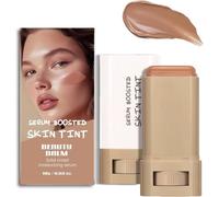 Serum Boosted Skin Tint Balm - 2025 New Foundation Stick Beauty Balm Serum, Full Coverage Concealer Balm, Solid Tinted Moisturizing Serums Contour Stick,Natural Finish Makeup, For Women (#6)