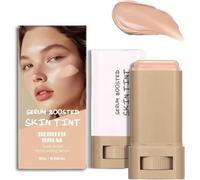 Serum Boosted Skin Tint Balm - 2025 New Foundation Stick Beauty Balm Serum, Full Coverage Concealer Balm, Solid Tinted Moisturizing Serums Contour Stick,Natural Finish Makeup, For Women (#5)