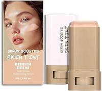 Serum Boosted Skin Tint Balm, Foundation Stick Beauty Balm Serum Boosted Skin Tint, Solid Tinted Moisturizing Serums Contour Stick, Full Coverage Concealer Balm, Natural Finish Makeup, For Women (#5)