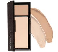 Studio 10 Perfect Canvas Medium to Full Coverage Foundation Compact (Light Shade) Dewy Serum Foundation Cream for Mature Skin with SPF30