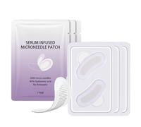 Serum Microneedle Patches with 2000 Needles, Microneedle Patches for Eyes, Anti-Wrinkle Under Eye Masks with Hyaluronic Acid, Eye Patches for Dark Circles, Puffy Eyes, Fine Lines & Firming, Pack of 3