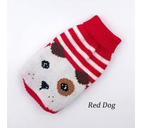 SERUMY Dog Clothes Warm Dog Clothes For Small Medium Dogs Knitted Cat Sweater Pet Clothing For Chihuahua Bulldogs Puppy Costume Coat Winter-Red Dog,Xs