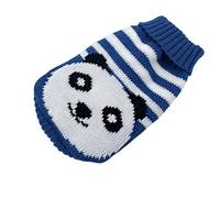 SERUMY Dog Clothes Warm Dog Clothes For Small Medium Dogs Knitted Cat Sweater Pet Clothing For Chihuahua Bulldogs Puppy Costume Coat Winter-Blue Panda,Xs