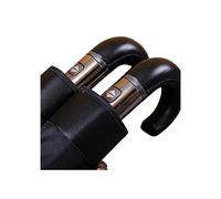 SERUMY Folding Umbrella Leather Handle Umbrella Men Automatic Business 10Ribs Strong Windproof 3 Folding Big Umbrella Rain-2
