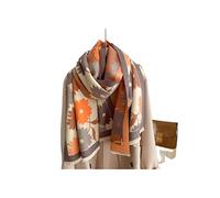 SERUMY Scarf Winter Cashmere Scarf For Women Shawl Luxury Warm Plaid Print Thick Blanket Pashmina Neck-Chief