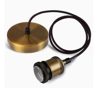 Seruno Ceiling Pendant Light Fitting, Light Fittings Ceilings,Vintage Ceiling Pendant E27 Lamp Holder, Suitable for Kitchen Island, Home, Bar DIY, Gold Bronze, 1 Pack