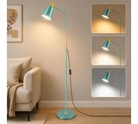 Seruno X Floor Lamp, Green Standing Lamp, Height-Adjustable Metal, E27