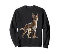 Serval Big Cat Africa Savannah Leopard Cat Cute Serval Sweatshirt