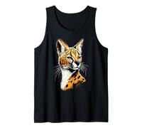 Serval Big Cat Africa Savannah Leopard Cat Cute Serval Tank Top
