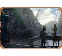 Serval, Kemono Friends, Kaban Anime Poster Home Wall Art Decoration Retro Metal Tin Sign 8x12 inch