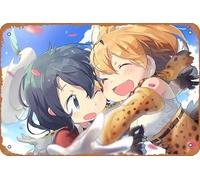 Serval, Kemono Friends, Kaban Anime Poster Home Wall Art Decoration Retro Metal Tin Sign 8x12 inch