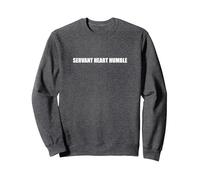 Servant Heart Humble Sweatshirt, Adult Unisex, Dark Heather Grey, S