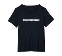 Servant Heart Humble T-Shirt, Women's Plus, Black, 2X