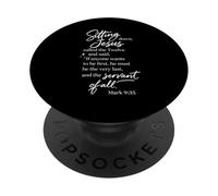 Servant Of All Be First Last Mark 9:35 Jesus Scripture Pray PopSockets Adhesive PopGrip