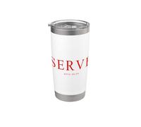 Serve Acts 20 24 Inspiring Bible Verse Aesthetic Christian Stainless Steel Insulated Tumbler