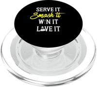 Serve It Smash It Win It Love It Badminton Player Motto PopSockets PopGrip for MagSafe