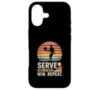 Serve Smash Win Repeat Pickleball Case for iPhone 17