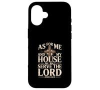 Serve the Lord Joshua 24:15 Christian Home Faith Design Case for iPhone 16