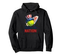 Serve the Nation Patriotic Tennis Art Pullover Hoodie
