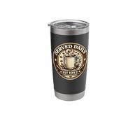 Served Daily Coffee Lover Birthday Gift Stainless Steel Insulated Tumbler
