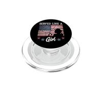 Served Like A Girl Female Veterans Day Gift PopSockets PopGrip for MagSafe