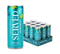 SERVED Margarita Cocktail, 8% ABV, Premium Bar Quality Cocktails, Pre-Mixed & Ready To Drink, 12 x 250ml Cans