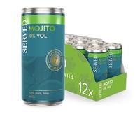 SERVED Mojito 200ml, 10% ABV, Premium Quality, Bar Strength, Pre-Mixed & Ready To Drink, 12 x 200ml Cans