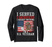 Served, Sacrificed, and Regret Nothing U.S. Veteran Grandpa Long Sleeve T-Shirt
