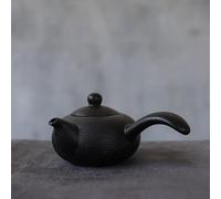 SERVEL Black Crockery Ceramic Kyusu Teapots Handmade Chinese Tea Pot 165ml