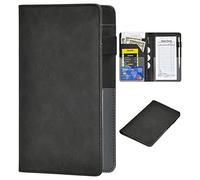 Server Books for Waitress - Marble Texture Leather Waiter Book Server Wallet with Zipper Pocket, Cute Waitress Book&Waitstaff Organizer with Money Pocket Fit Server Apron, classic black, OneSize