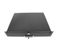 Server Cabinet Drawer Case Rack Drawer 19 Inch Rack Cabinet Mount Lockable Deep Drawer with Two Keys 18in Depth, Height 2U(3.5Inch) 19" W x 18" D x 3.5" H (CT18-2U, 2U18)