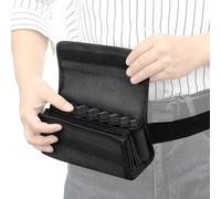 Server Coin Pouch And Dispenser Set - Money Apron With Adjustable Waist For Money Processing | 8 Slots Rapid Organizer Box Oxford Fabric Change Bag Bus Driver Courier Unisex Work Equipment