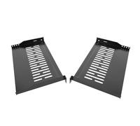 Server Rack Shelf-Universal Vented Rack Mount Cantilever Tray for 19" Network Rack & Cabinet - Heavy Duty Steel - Weight Capacity 55lb-1U H 10" D/ 2 Pieces Packaging GLOBALRACK (1U10, 10INCH)