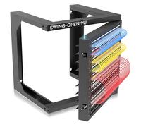 Server Rack Wall Mount 9U with Swing Open, Wall Mount Network Rack for 19 Inch Equipment, Computer Racks & Cabinets for Easy Access, Sturdy Home Network Rack for Small Space